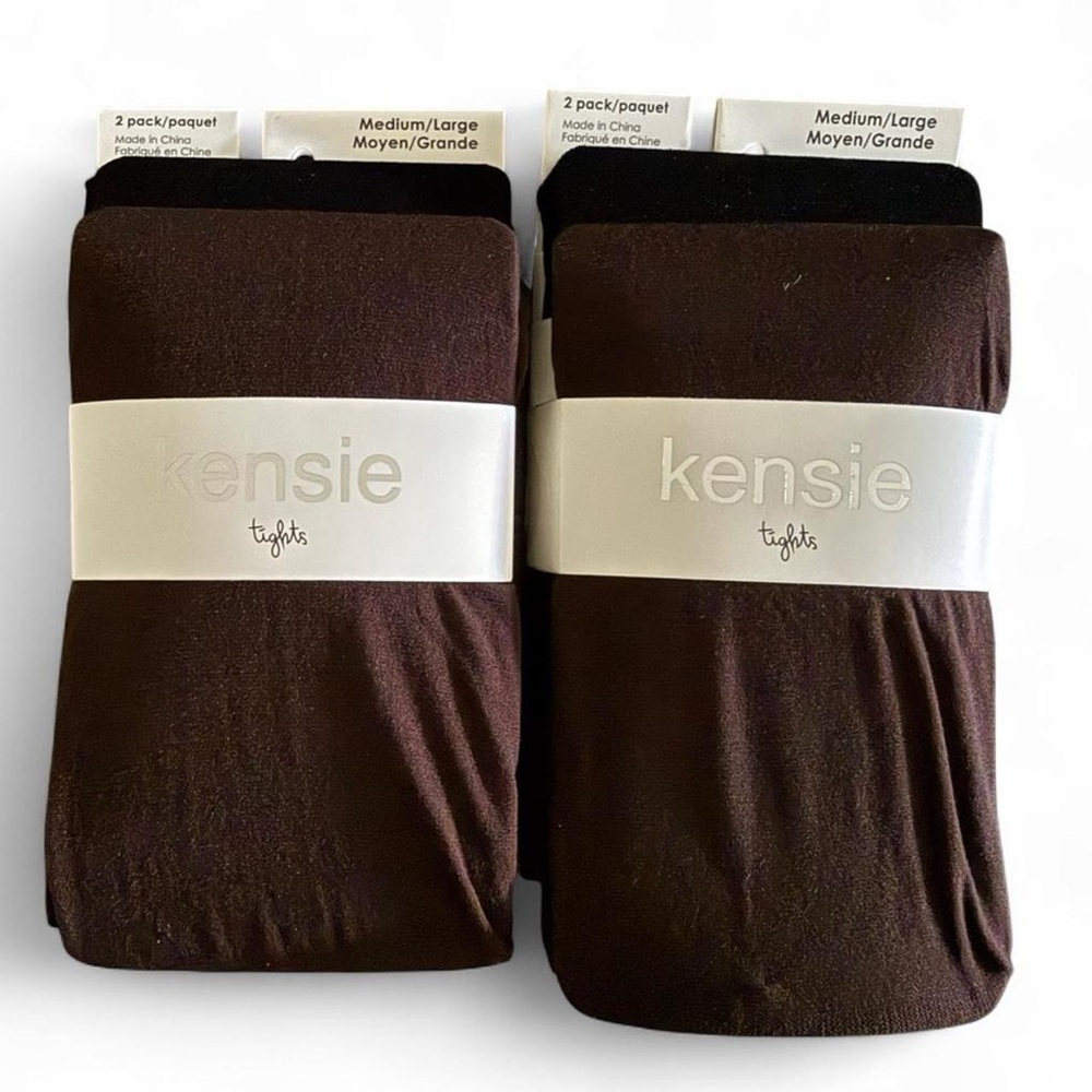 Kensie Women’s brown & Black tights Bundle